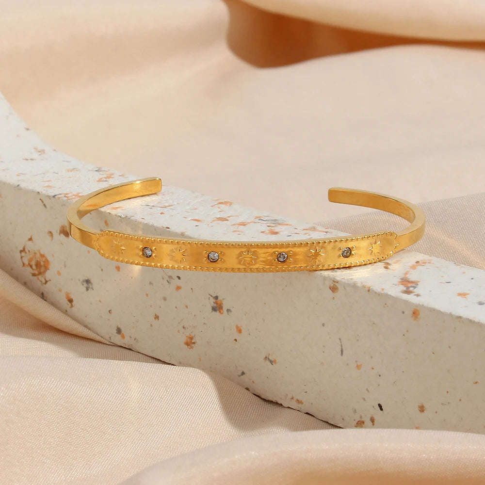 Golden Stardust Bangle Set