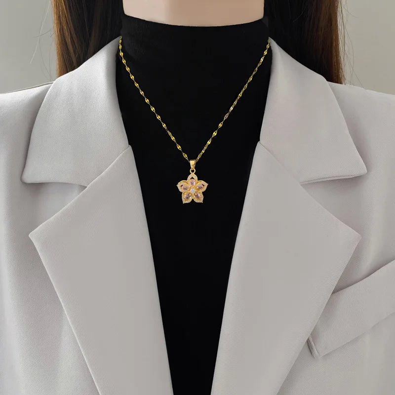 Golden Bloom Radiance Necklace
