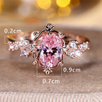 Royal Blush Oval Ring