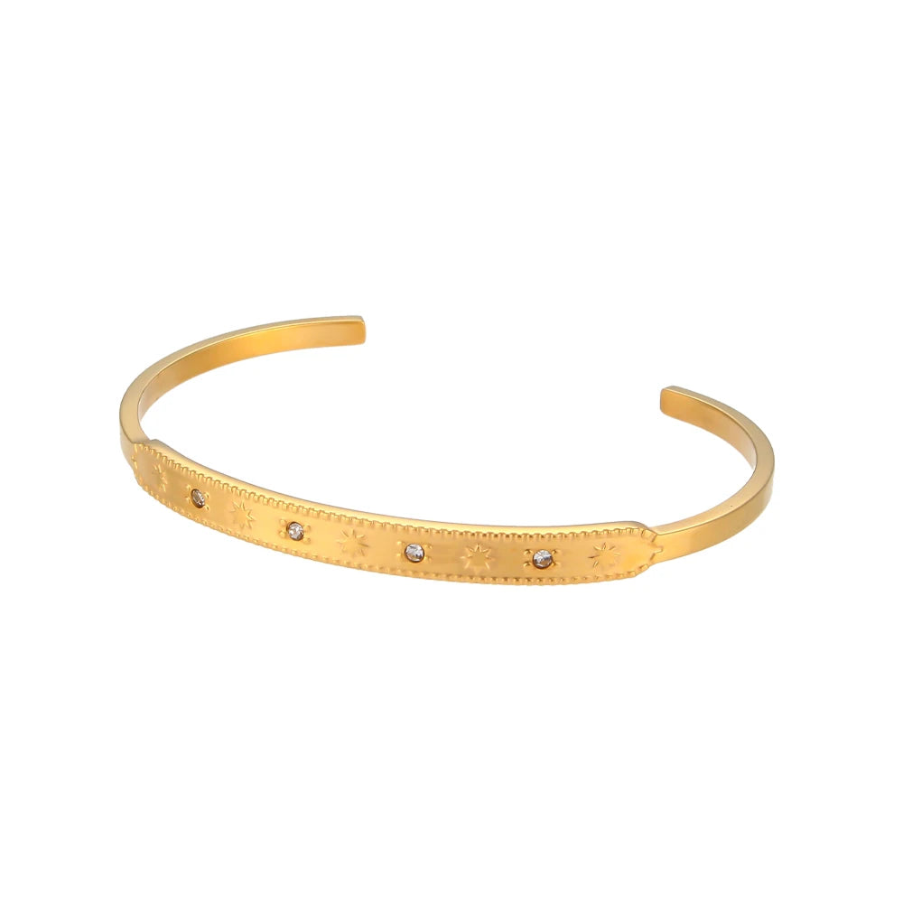 Golden Stardust Bangle Set