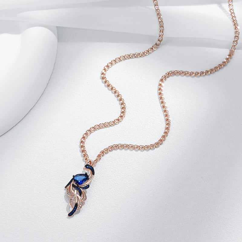 Azure Peacock Pendant