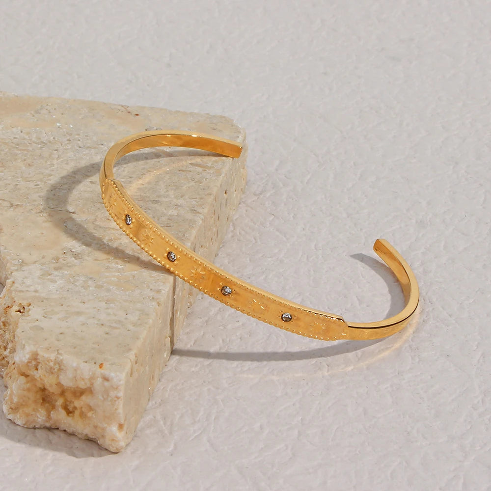 Golden Stardust Bangle Set