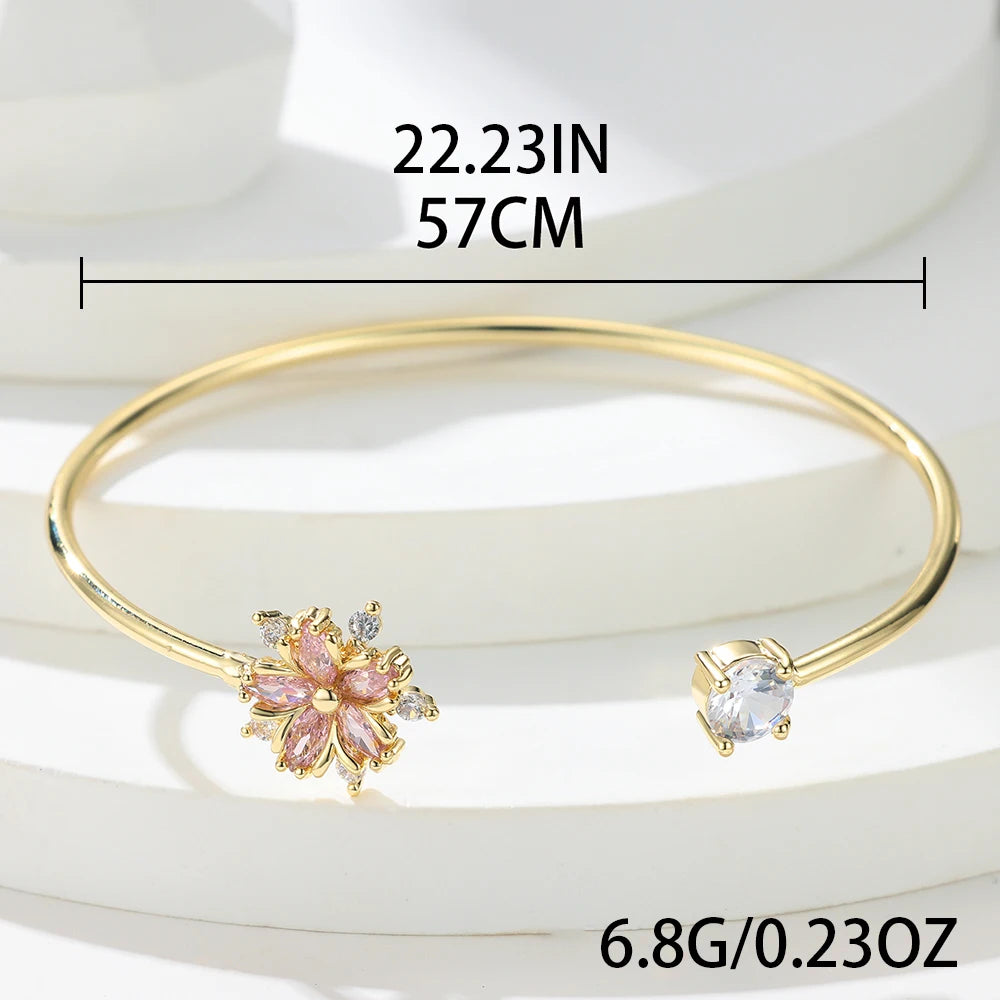 Petal Glow Open Cuff
