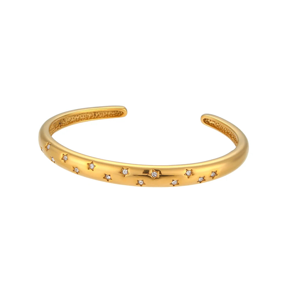 Golden Stardust Bangle Set