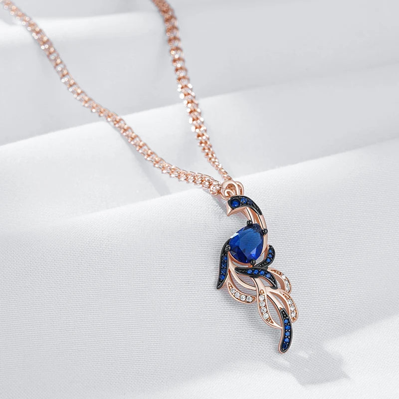 Azure Peacock Pendant