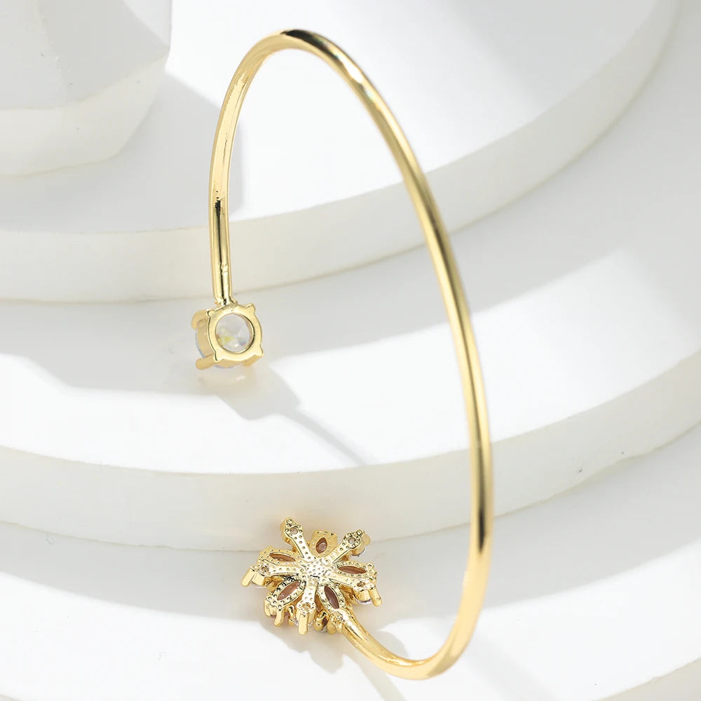 Petal Glow Open Cuff