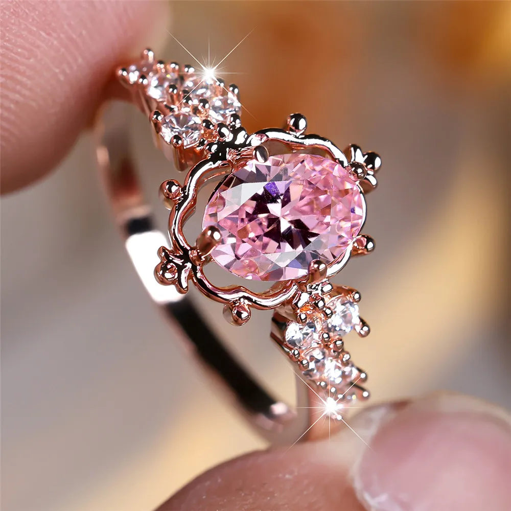 Royal Blush Oval Ring