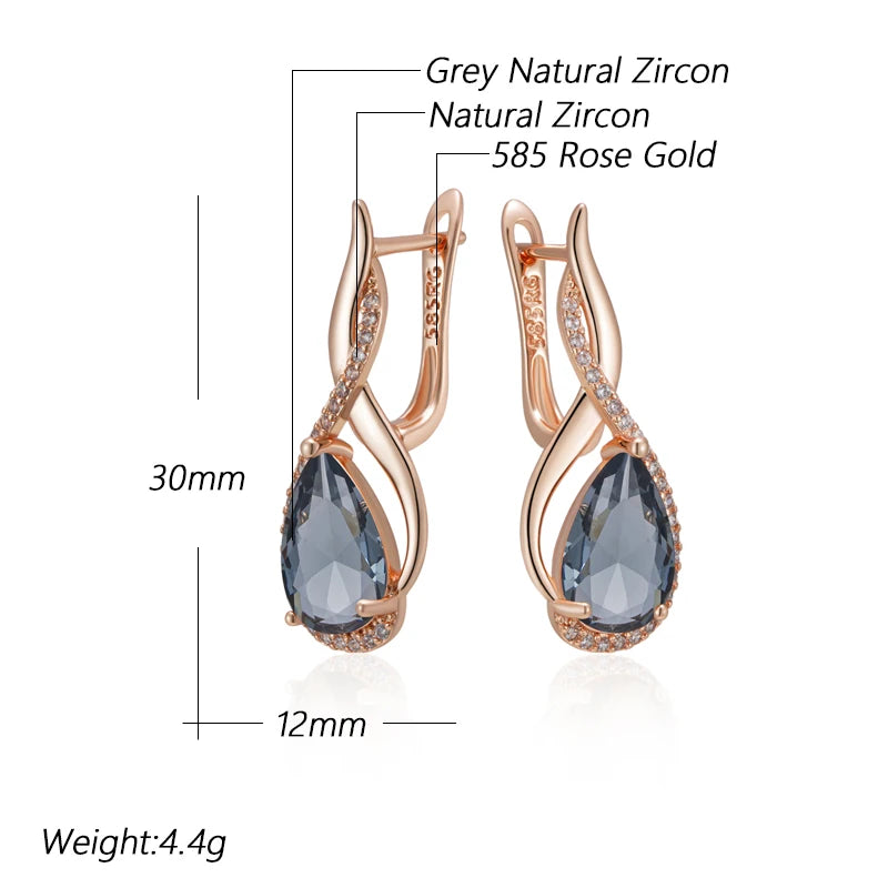 Midnight Grace Drop Earrings