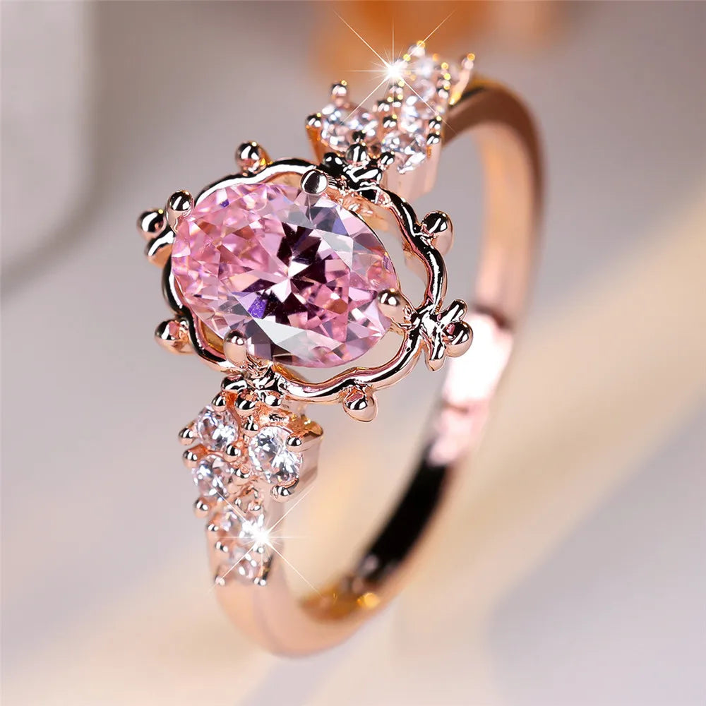 Royal Blush Oval Ring