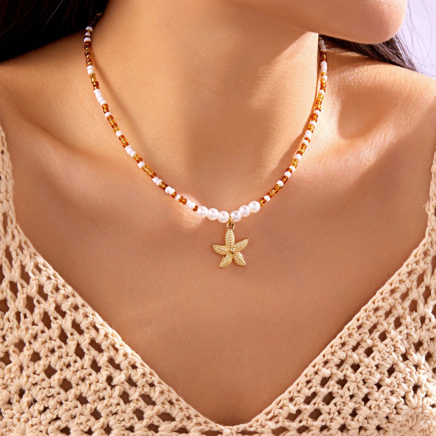 Ocean Kissed Starfish Pendant