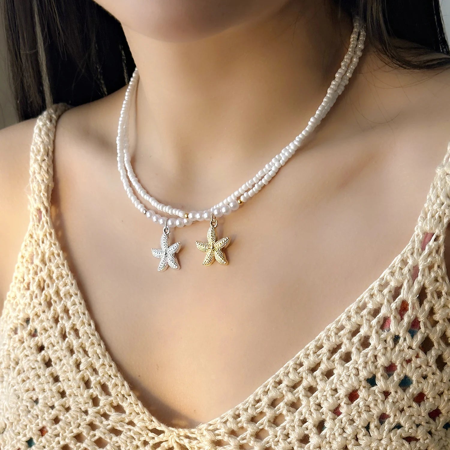 Ocean Kissed Starfish Pendant