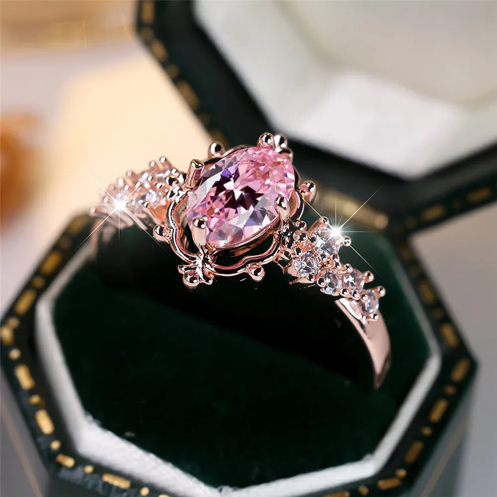 Royal Blush Oval Ring