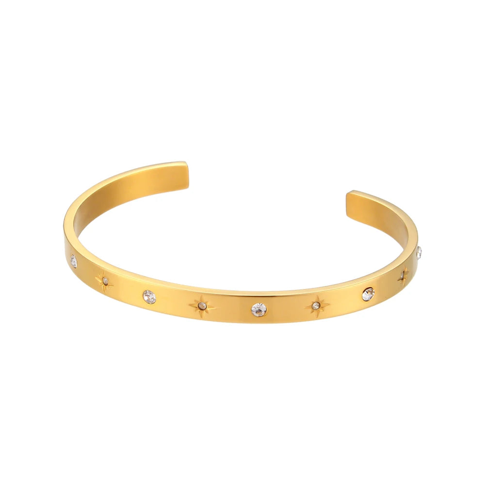 Golden Stardust Bangle Set