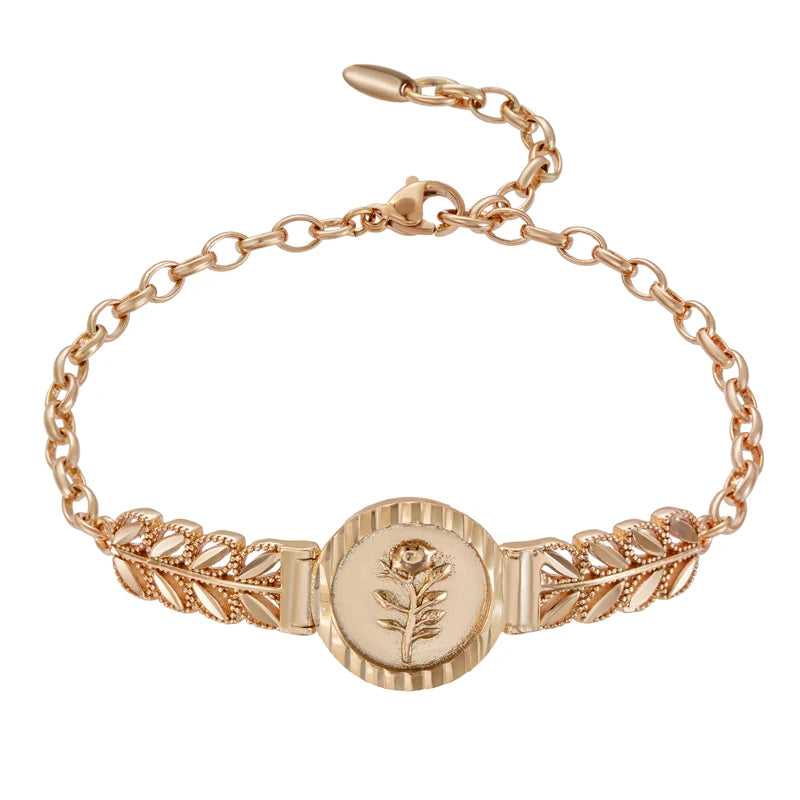 Laurel Coin Bracelet