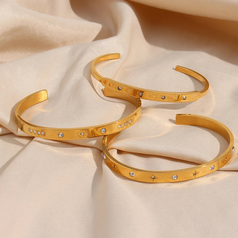 Golden Stardust Bangle Set