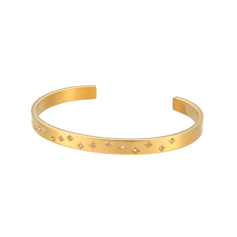 Golden Stardust Bangle Set